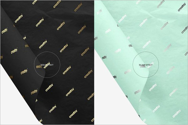 Wrapping Tissue Paper Mockup Set