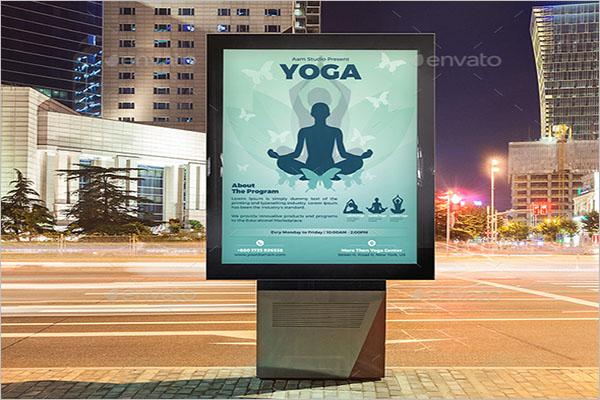 Yoga Advertisement Poster Design