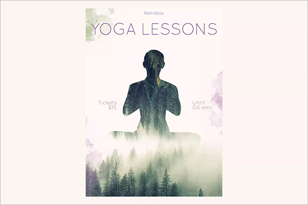 Yoga Lessons Poster Design