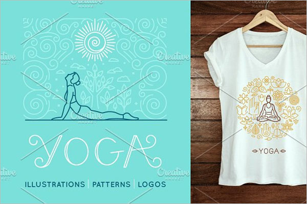 Yoga Poster Design Illustration