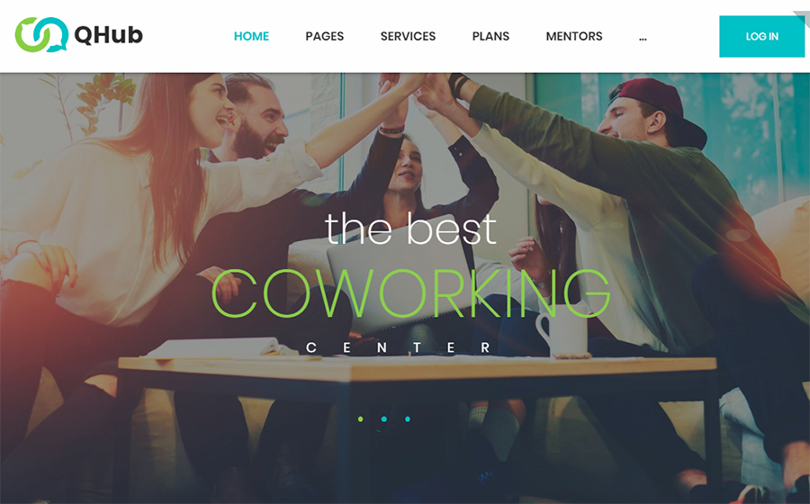 Qhub - Coworking and Office Space WordPress Theme