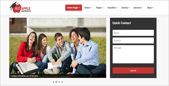 31+ College Website Themes Free Download - Creative Template