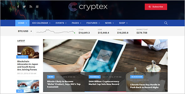 Best Cryptocurrency HTML Templates