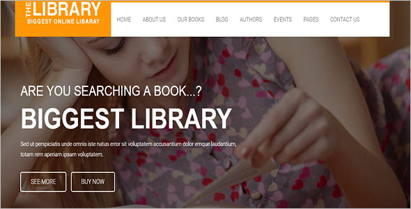Best Library Website Theme