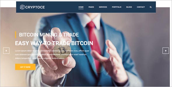 Bitcoin & Cryptocurrency HTML Template