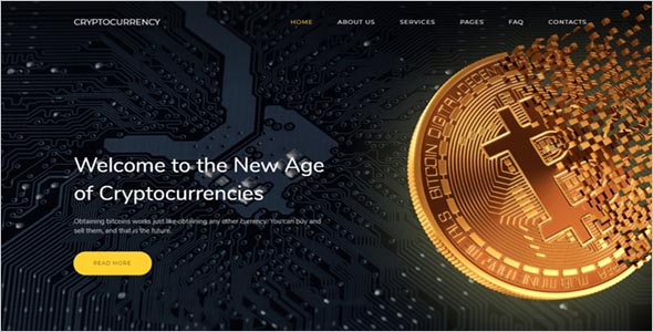 Bitcoin Cryptocurrency Template