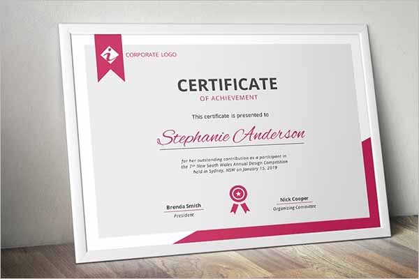 Certificate Template MS Word