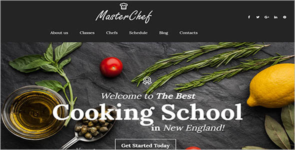Cooking School WordPress Theme
