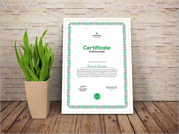 Coreldraw Certificate Template