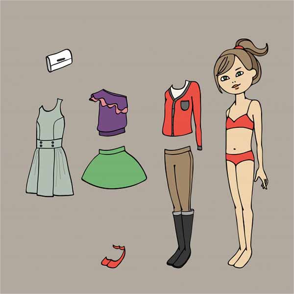 Creative Paper Doll Template
