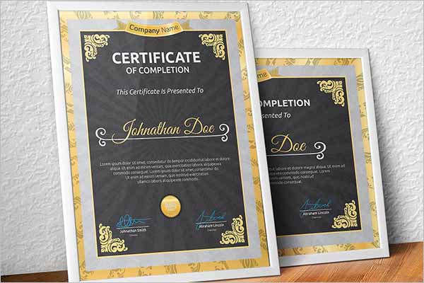 Decorative Certificate Design