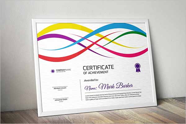 EPS Certificate Design