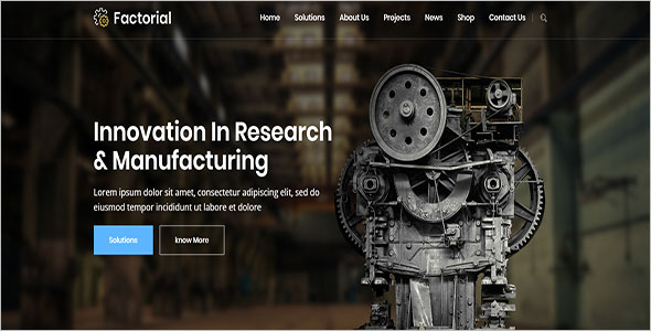 Factorial Engineering HTML Template