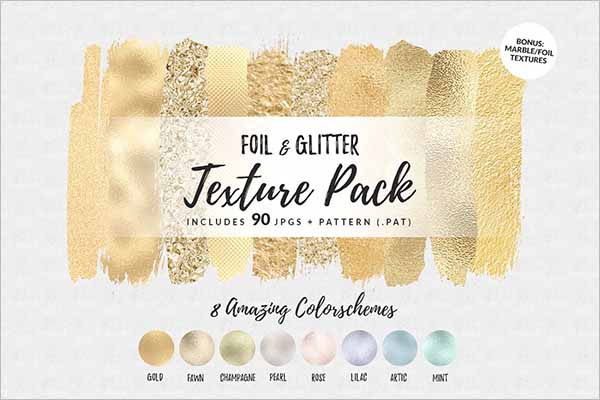 Foil Glitter Texture Design