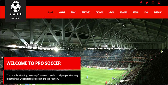 Football Club Soccer WordPress Theme