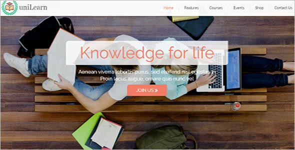 Indian Library Website Template