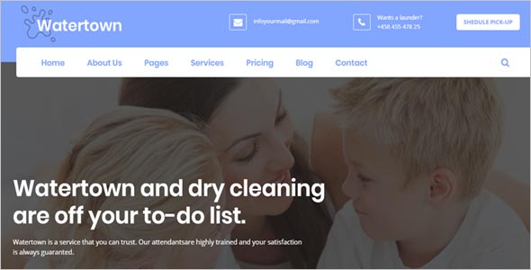 Laundry & Dry Cleaning Services Theme