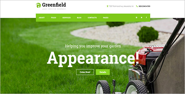 Lawn Company Responsive WordPress Theme