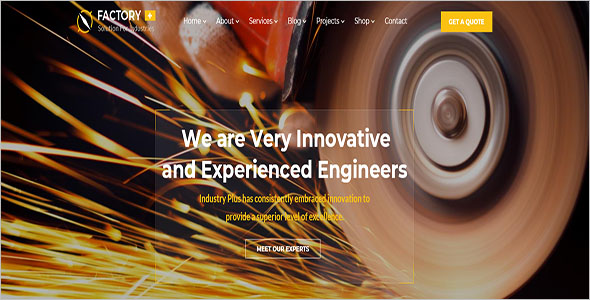 Manufacturing Engineering Html Template