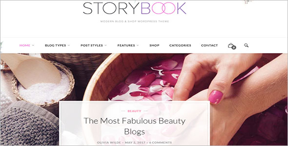 Modern Beauty Blog Woocommerce Theme