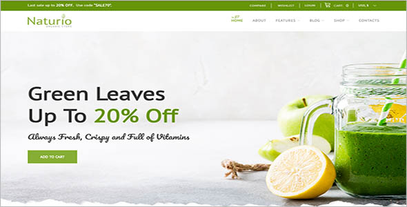 Natural Organic Store WooCommerce Theme