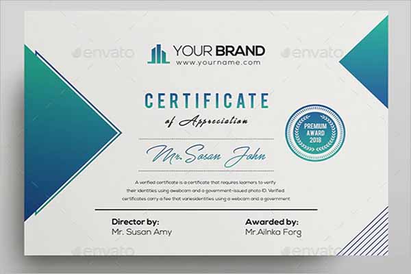 Official Certificate Template
