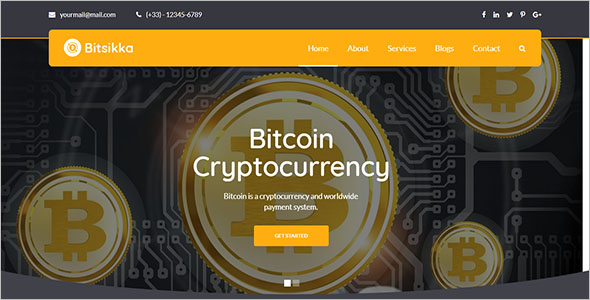 Sample Cryptocurrency HTML Theme