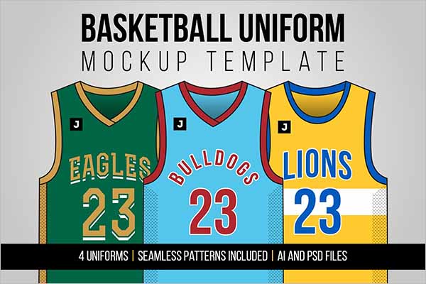 Best Basketball Uniform Mockup Template