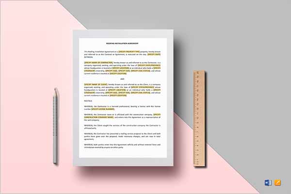 Best Construction Contract Form Templates