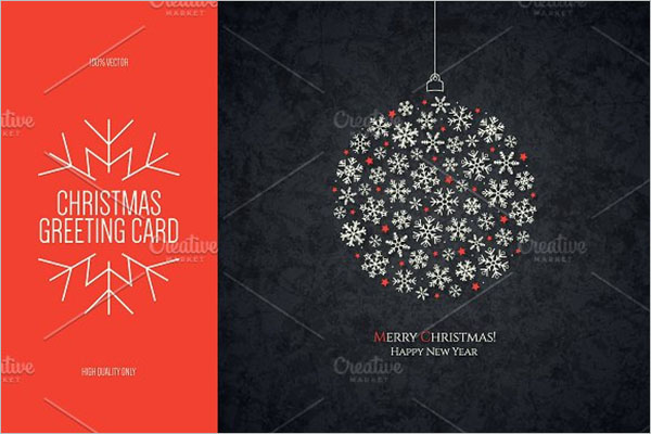 Christmas & New Year Greeting Card Template