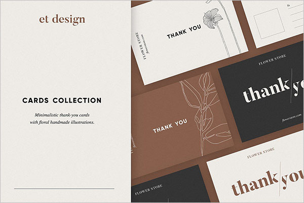 Collection Thank You Card Templates