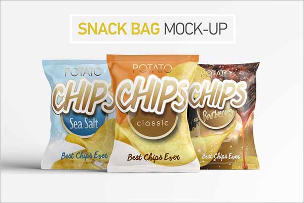 High Resolution Chips Bag Mockup