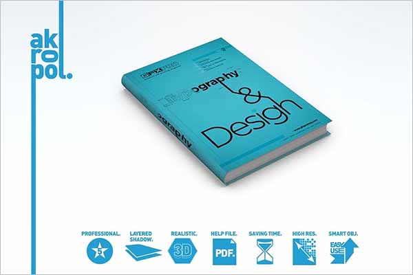 Latest Book Cover PSD Mockup