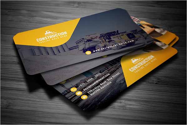 construction business card templates download free