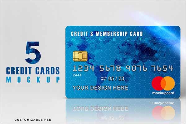 Latest Credit Card Mockup Design