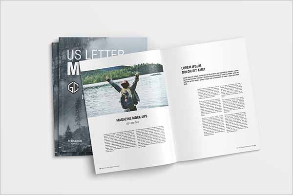 Latest Letter Magazine Mockup Design