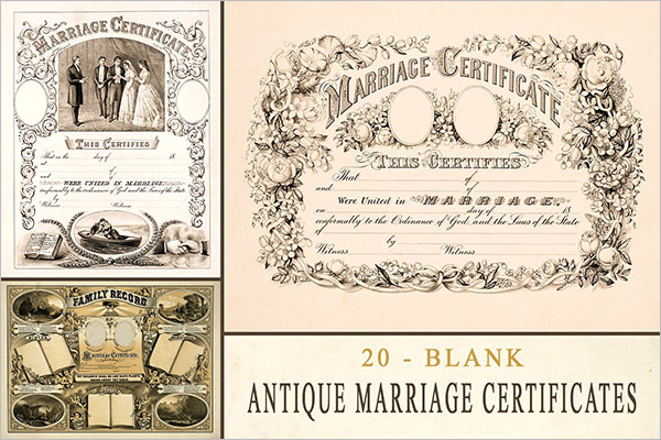 Marriage Chruch Certificate Templates