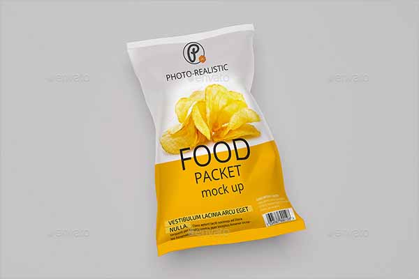 Mockup Design For Chips Bag