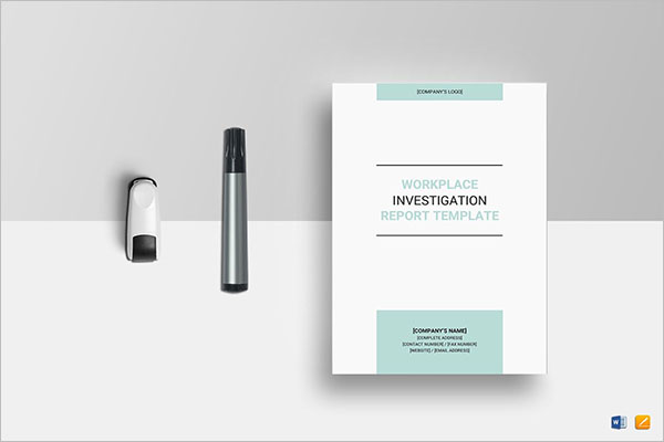 Modern Investigation Report Template