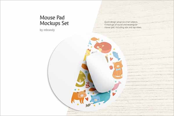 Modern Mouse Pad Mockups Set