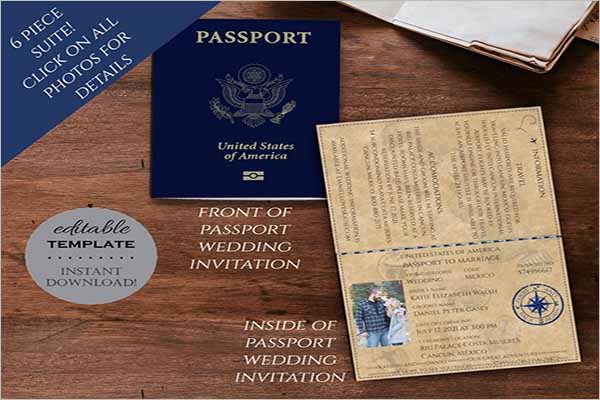 Modern Printable Passport Templates
