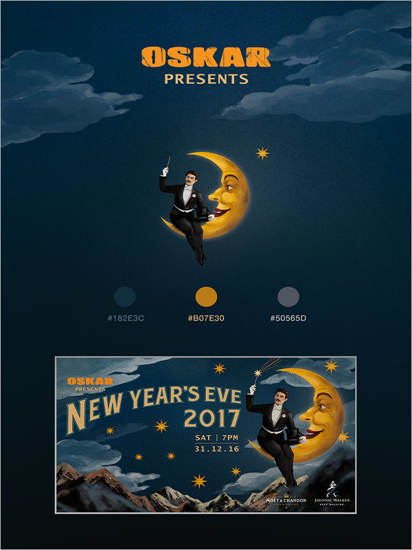 New Year's Eve Event Design Poster