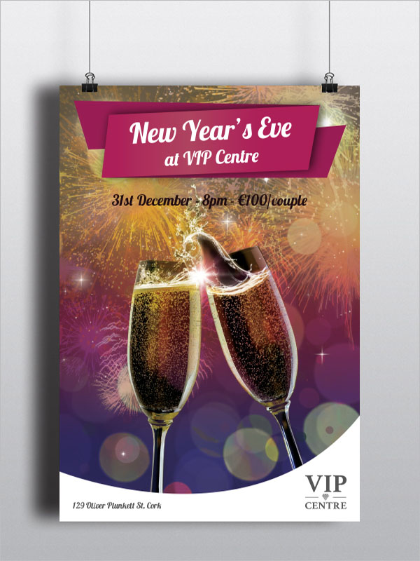 New Year's Eve poster Example
