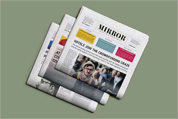 Printable Newspaper Mockup
