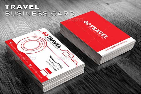 Unique Travel Business Card Design