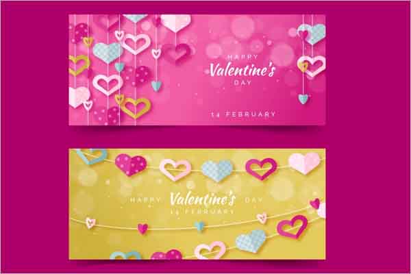 Valentine's Day Sale Banner Design