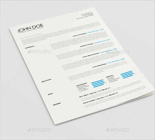 Work Resume Outline Template