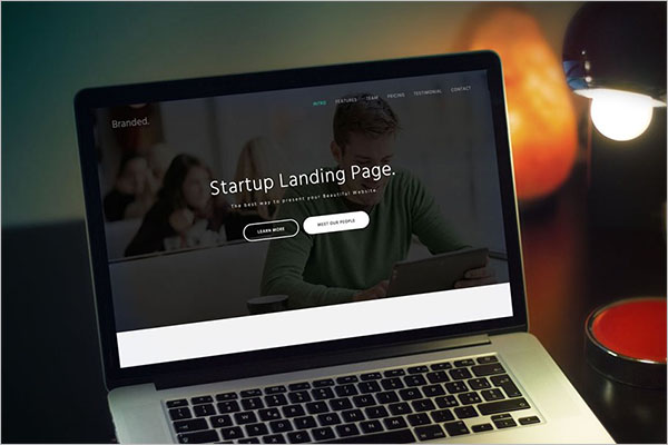 Branded Startup Landing Page