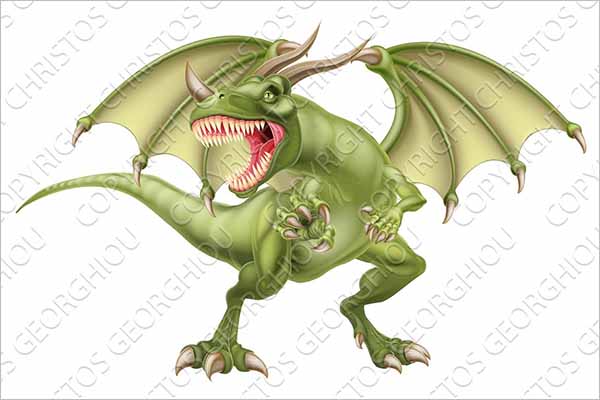 Dragon Illustration 3D Design