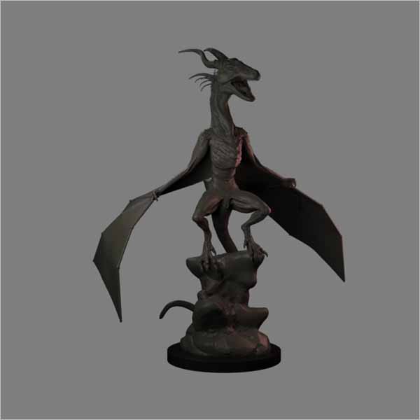 Dragon Statue Model Design